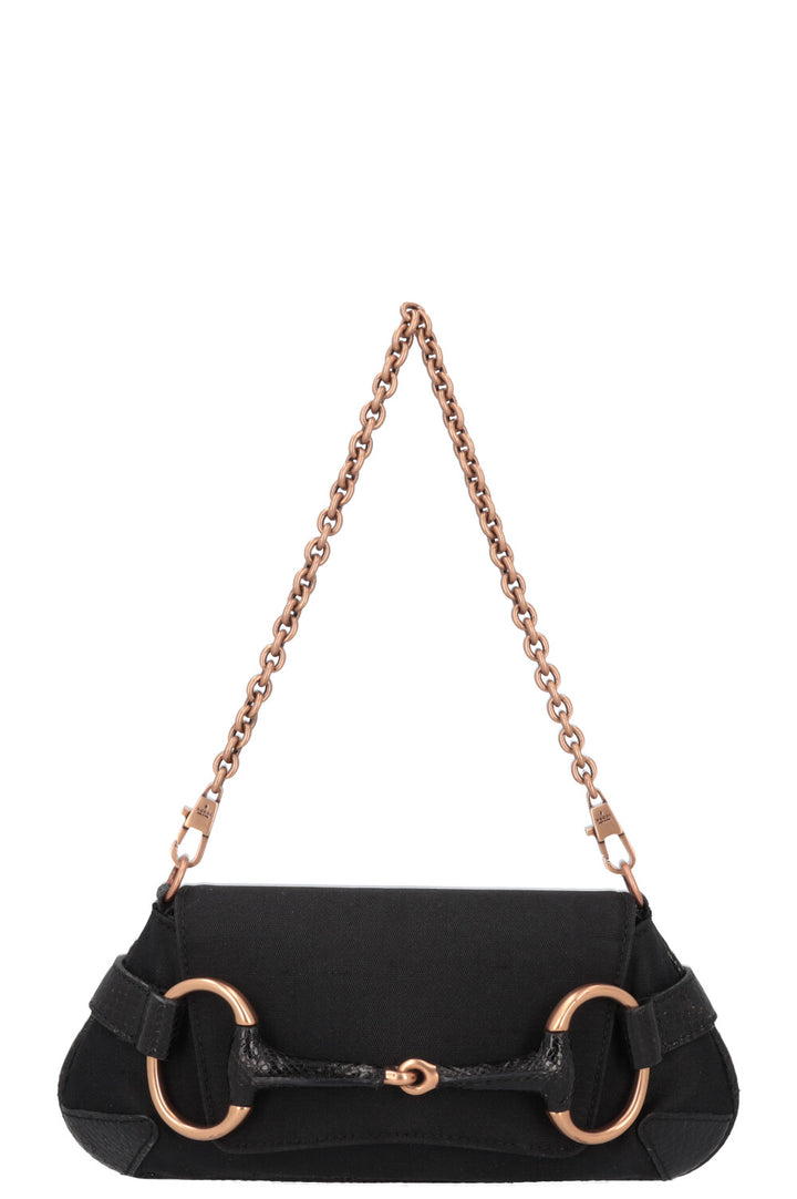 GUCCI Mini Horsebit Shoulder Bag Black