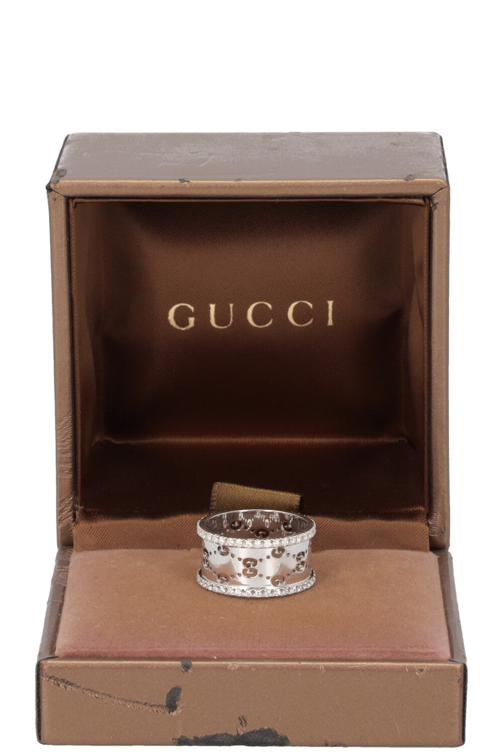 Bague GUCCI Icon Or blanc Diamants