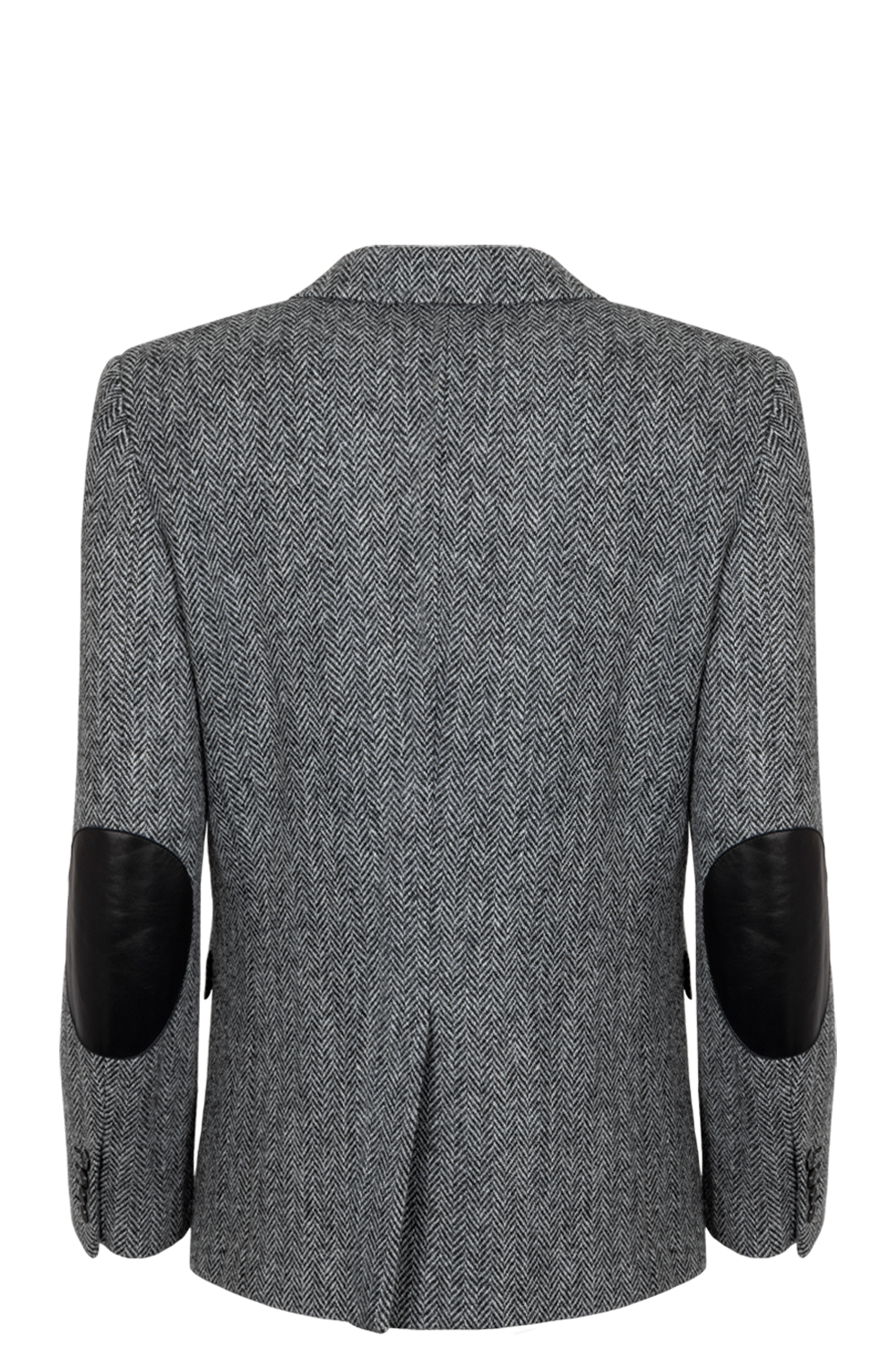 SAINT LAURENT 2015 Herringbone Blazer Jacket Black White