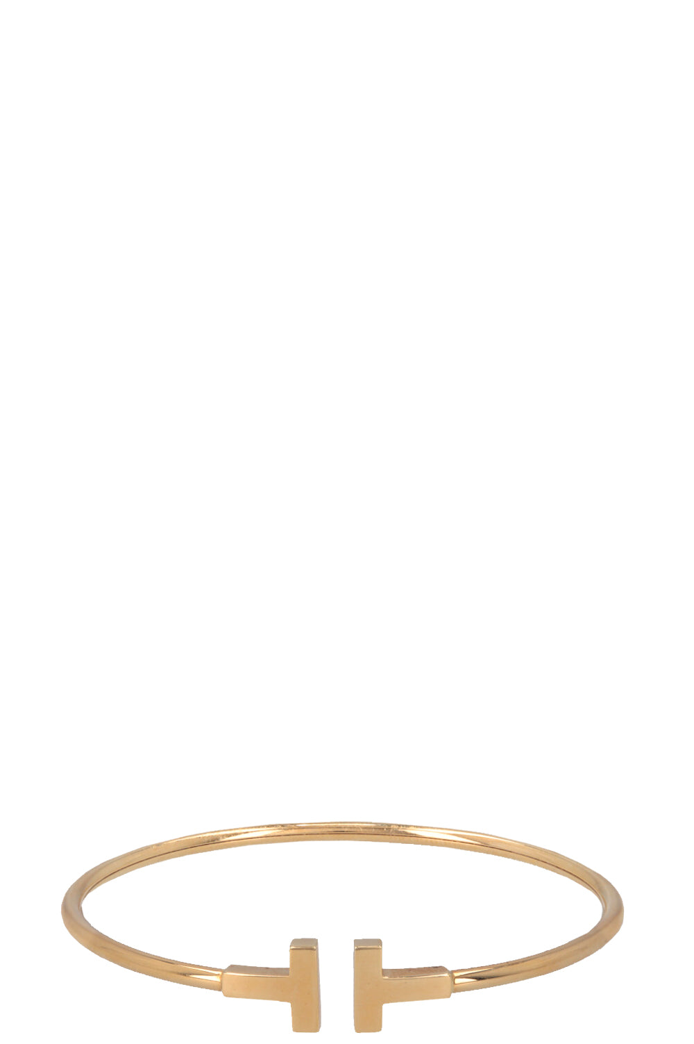 TIFFANY&CO T Wire Bracelet 18k Yellow Gold