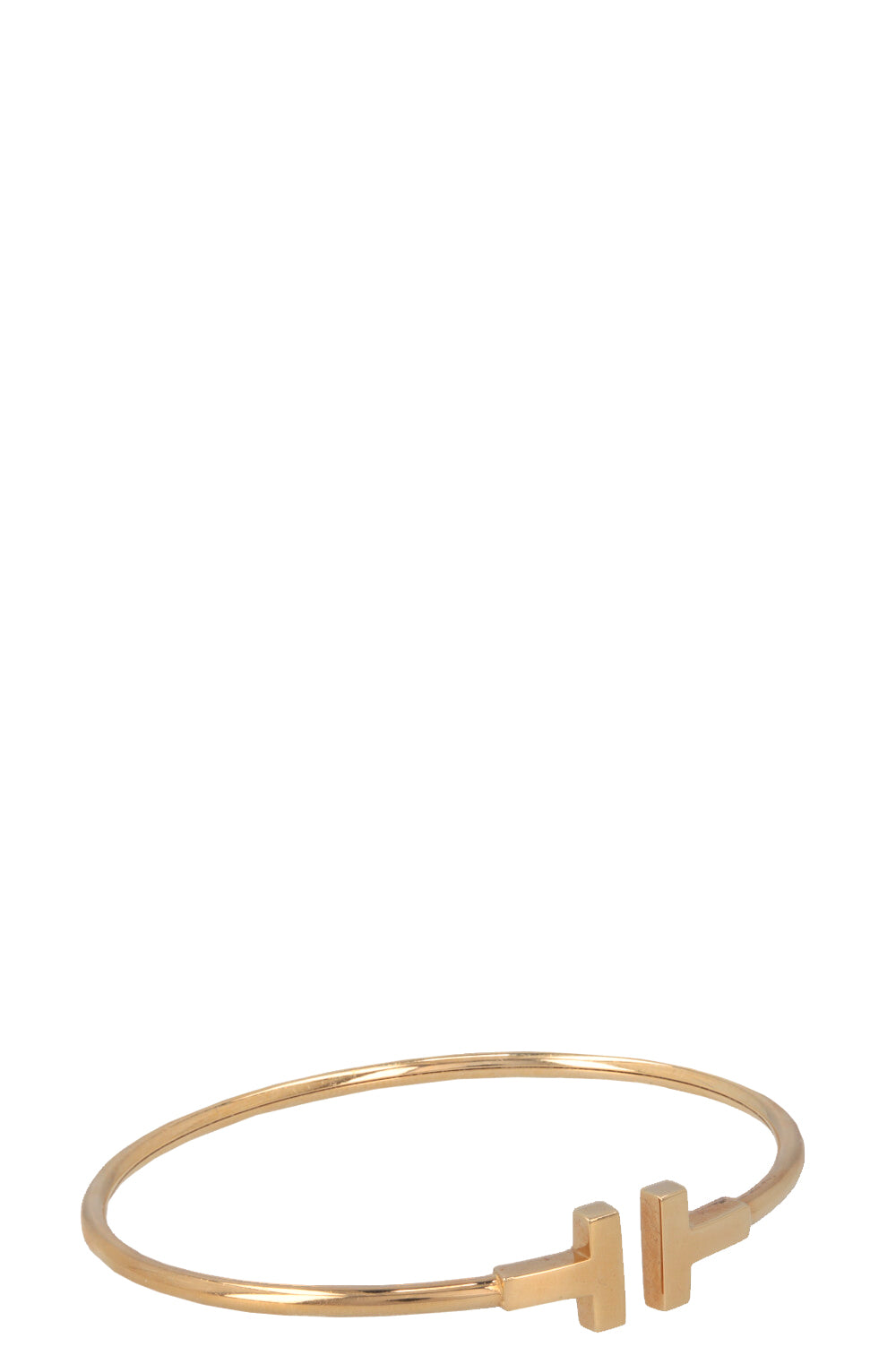 TIFFANY&CO T Wire Bracelet 18k Yellow Gold