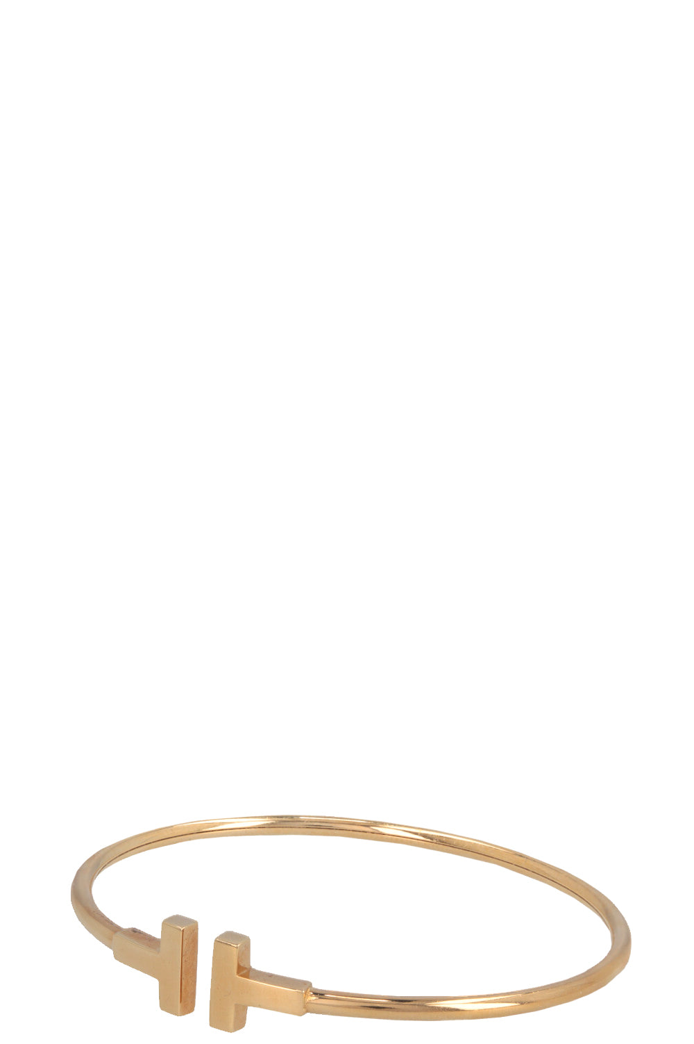 TIFFANY&CO T Wire Bracelet 18k Yellow Gold