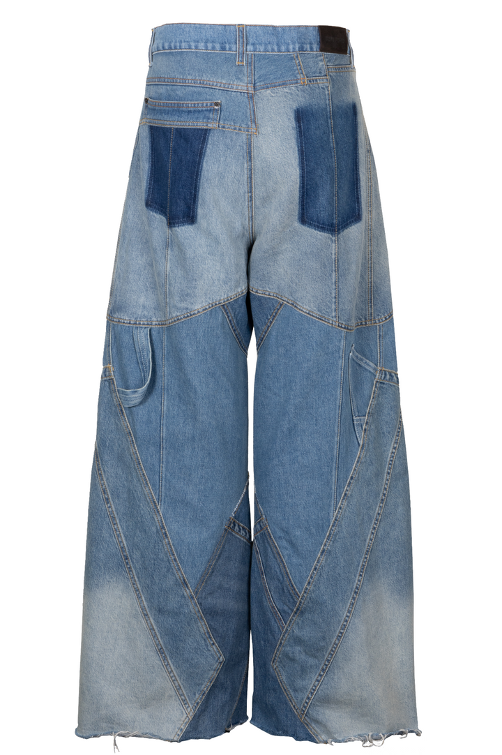 TOM FORD Patchwork Pants Denim Blue