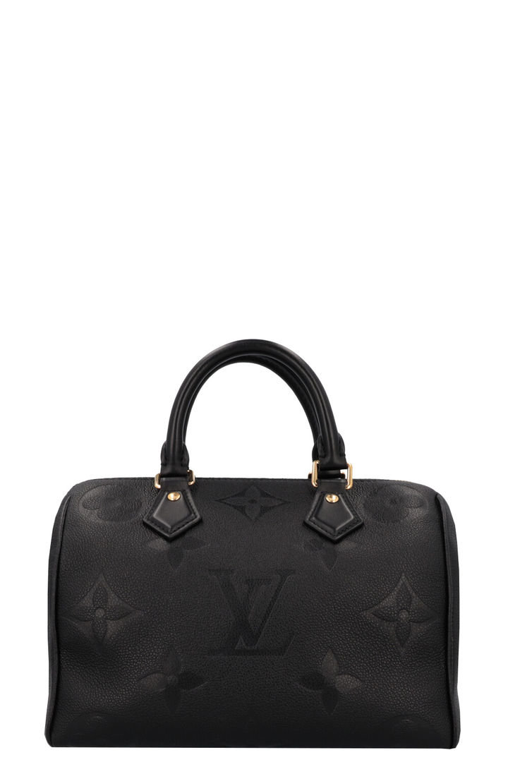 LOUIS VUITTON Speedy 25 Bandouliere Empreinte Black