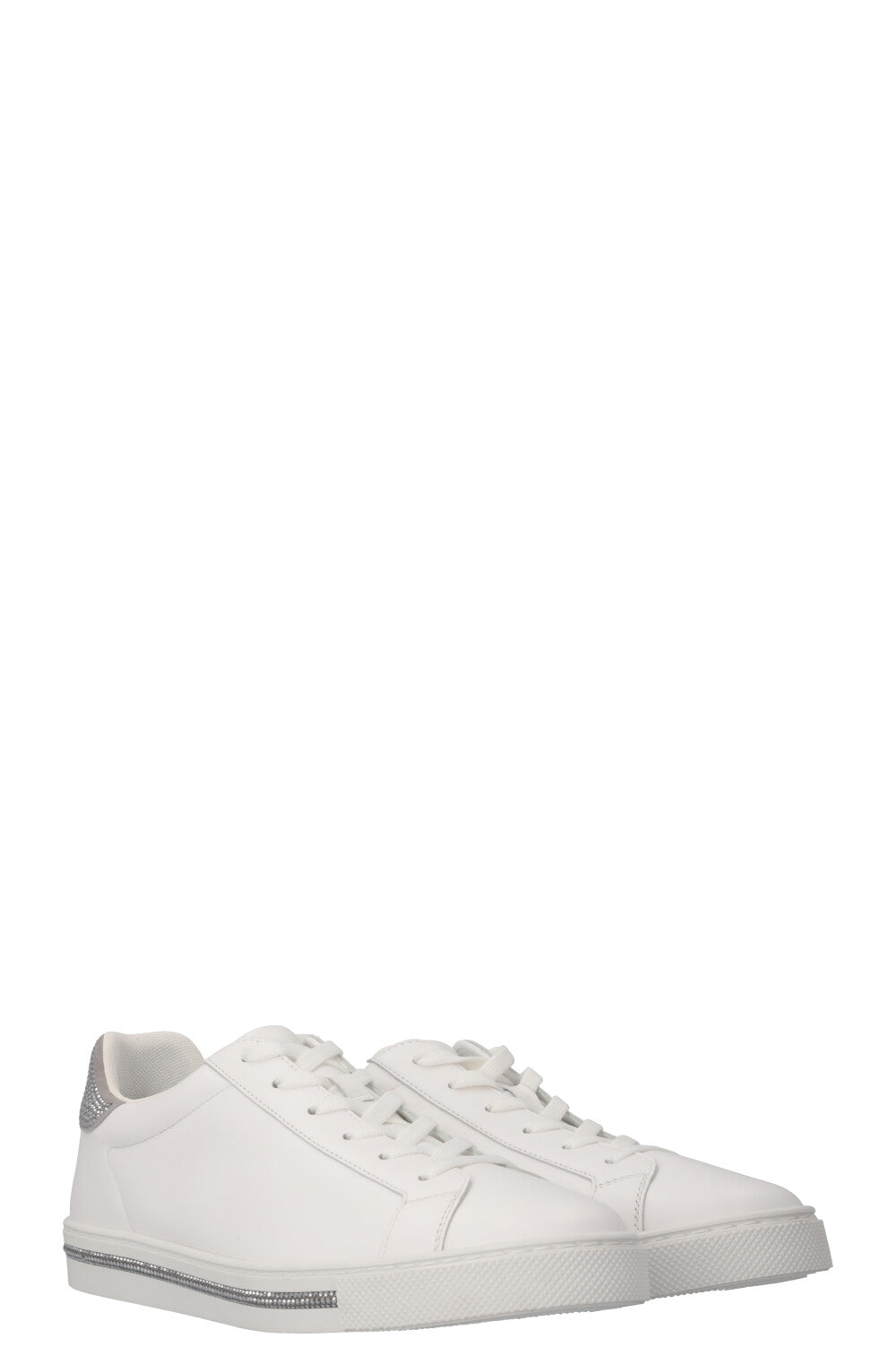 RENÉ CAOVILLA XTra Sneakers White Crystals