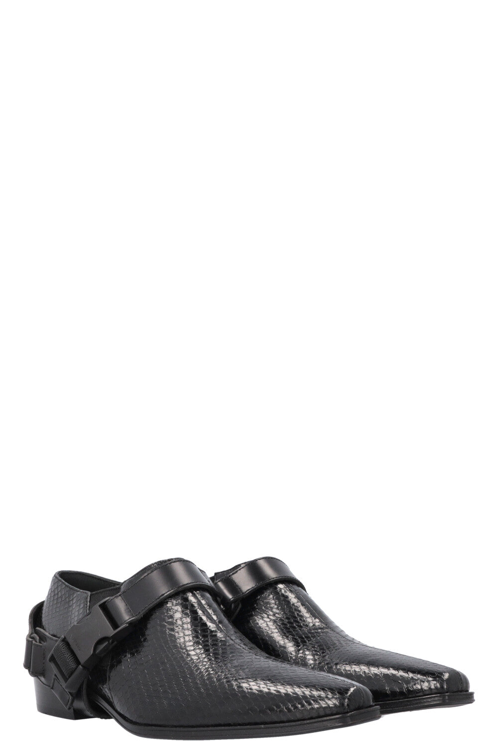 PRADA Buckle Flats Phyon Black