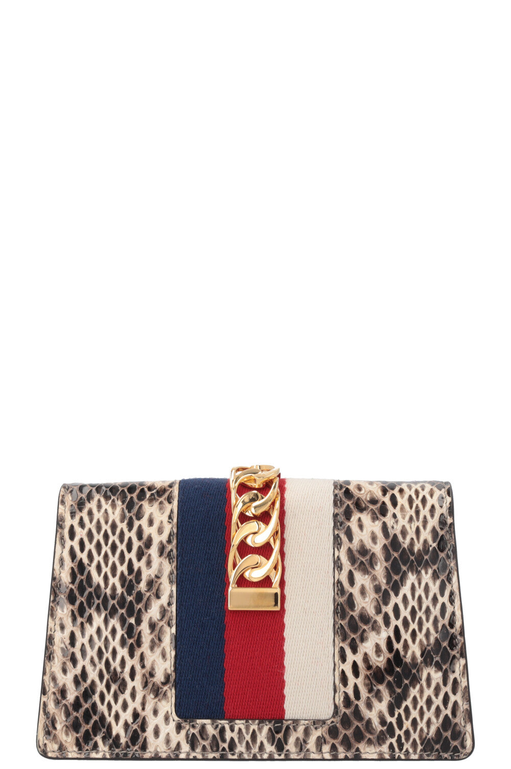 GUCCI Sylvie Crossbody Bag Python