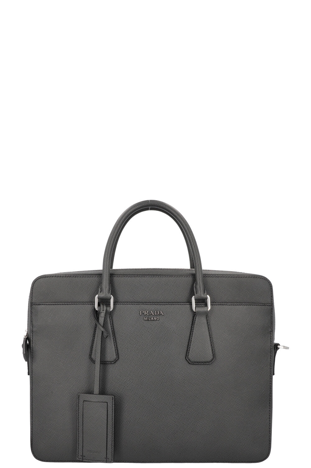 PRADA Saffiano Briefcase Grey