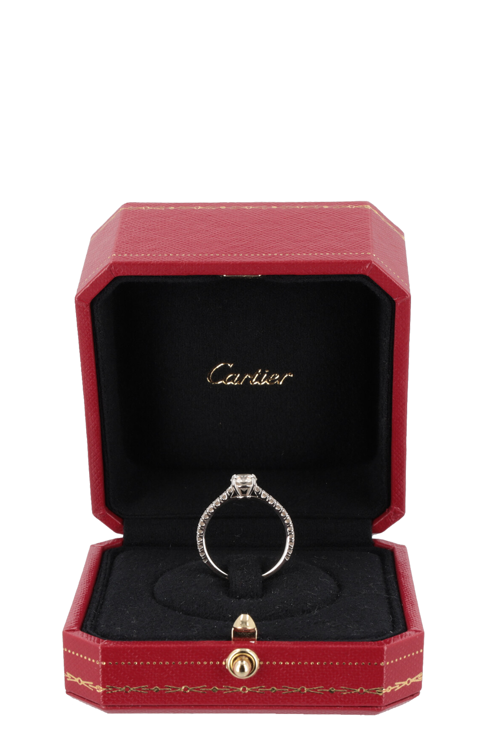 CARTIER Diamond Solitaire 1895 Ring 950 Platin