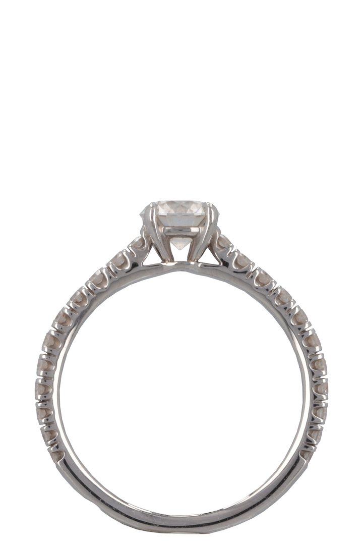 CARTIER Diamond Solitaire 1895 Ring 950 Platin