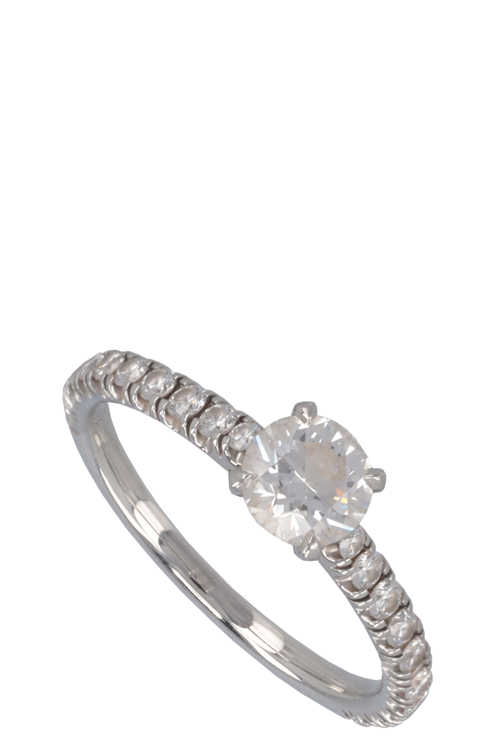 CARTIER Diamond Solitaire 1895 Ring 950 Platin