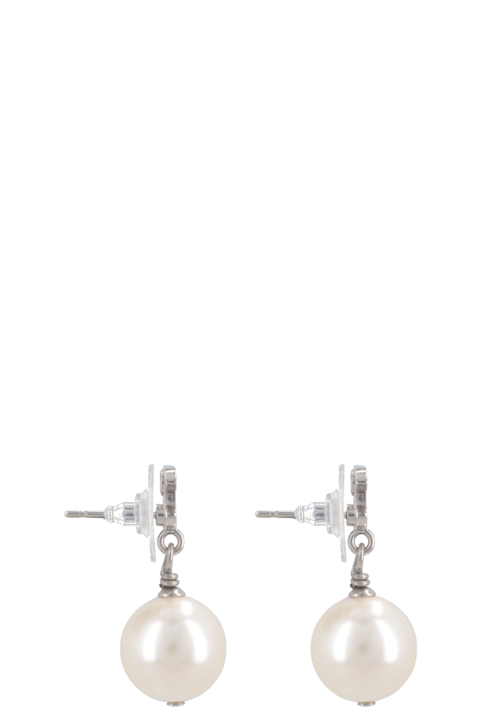 CHANEL CC Boucles d'oreilles pendantes en perles