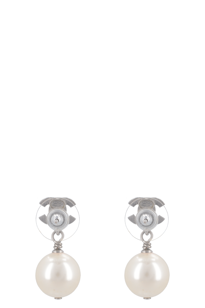 CHANEL CC Pearl Drop Earrings