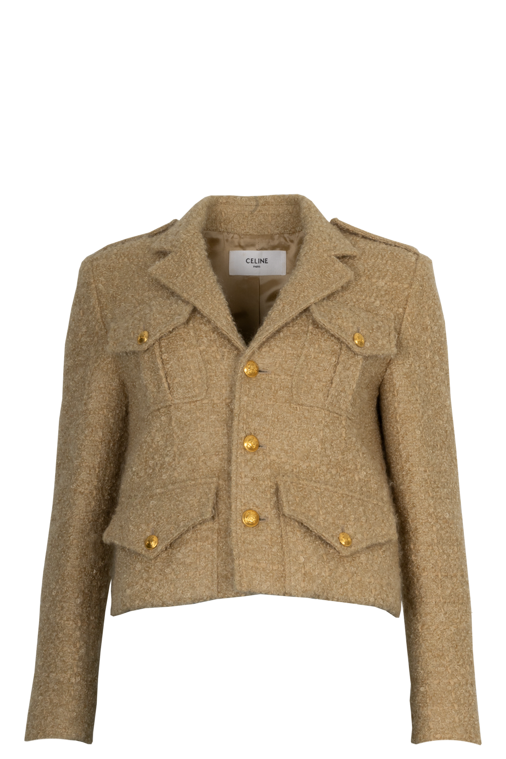 CELINE Jacket Mohair Beige