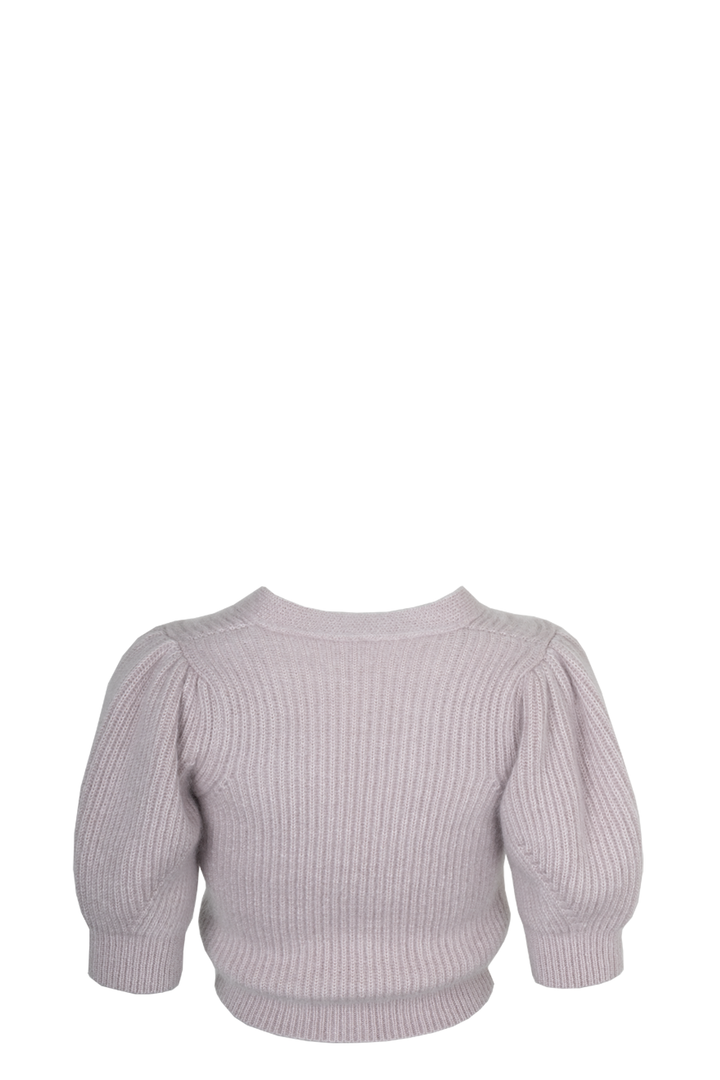 CELINE Knit Cardigan Mohair Silk Lavender