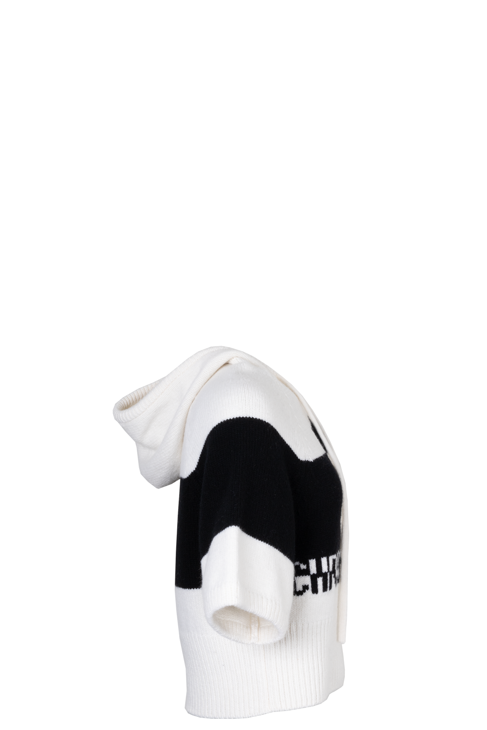 CHRISTIAN DIOR 8 Knit Top Black White