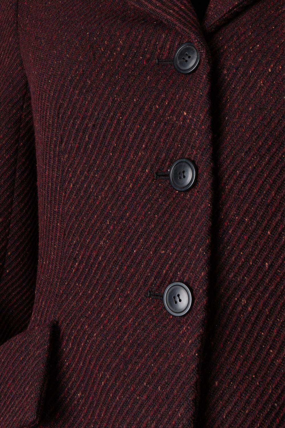 CHRISTIAN DIOR 30 Montaigne Bar Jacket Tweed Bordeaux