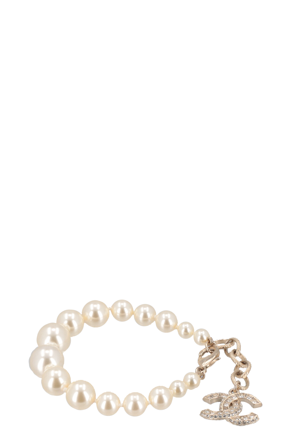 CHANEL 2023 Faux Pearl CC Bracelet