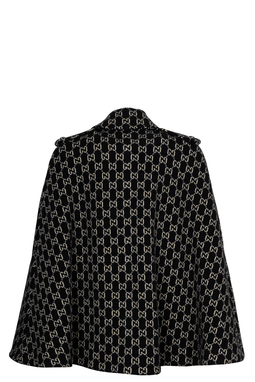 GUCCI GG Supreme Cape Laine Noir Blanc