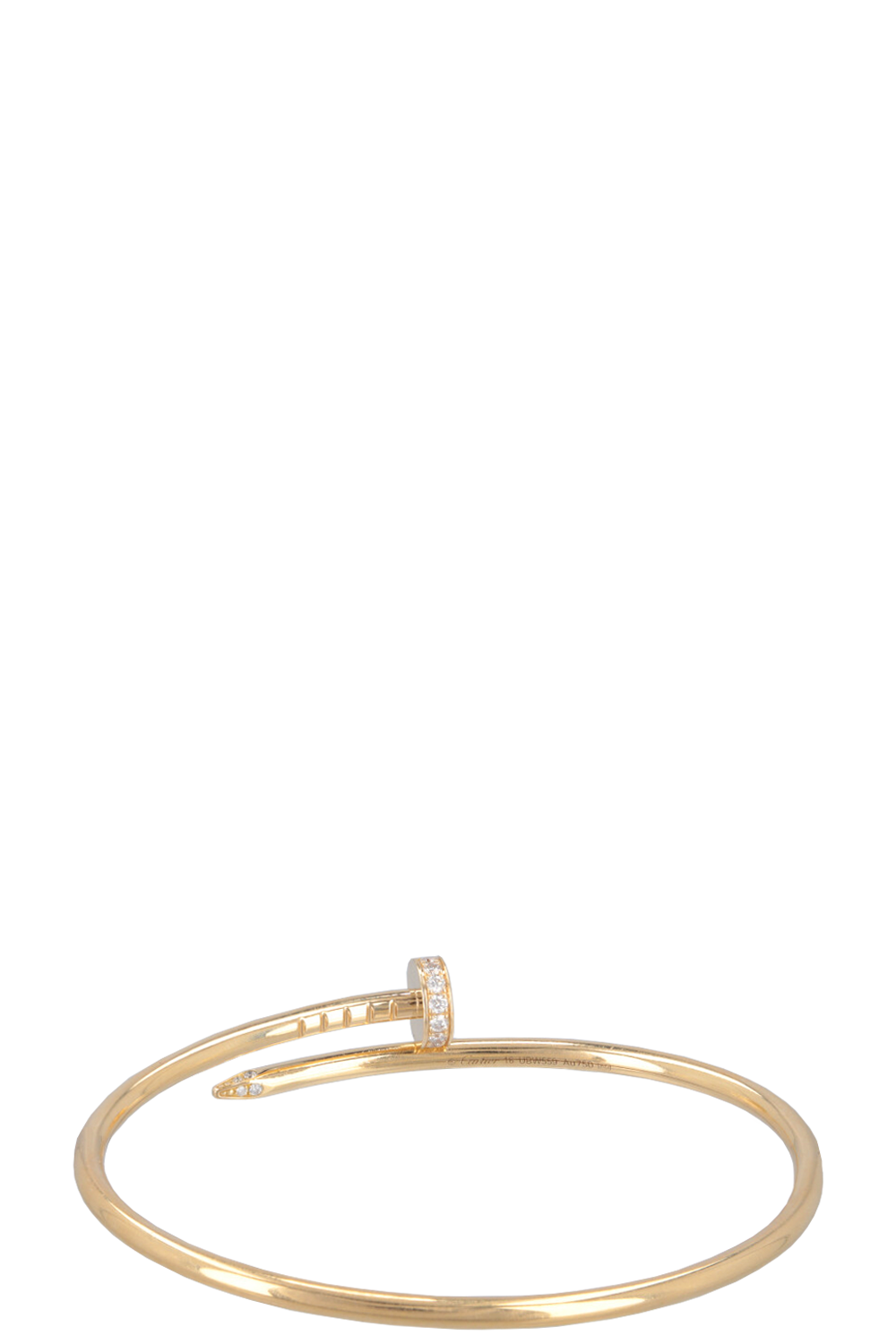 CARTIER Juste Un Clou Bracelet Small 18 Karat Gold Diamonds