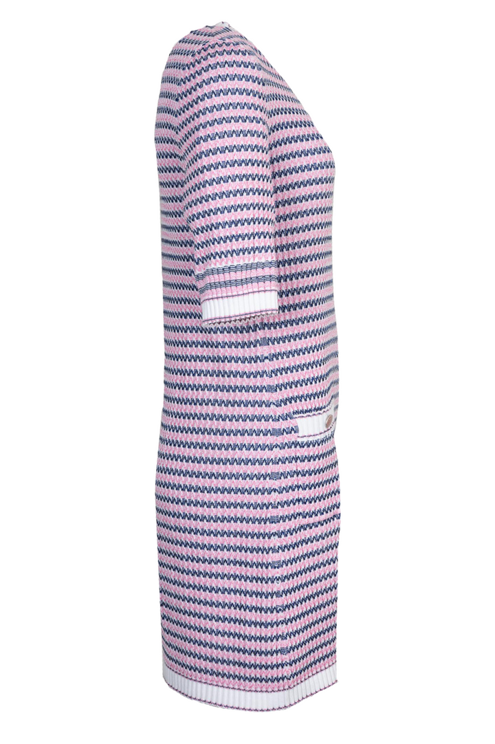 CHANEL CC Dress Cotton Pink Blue 2020