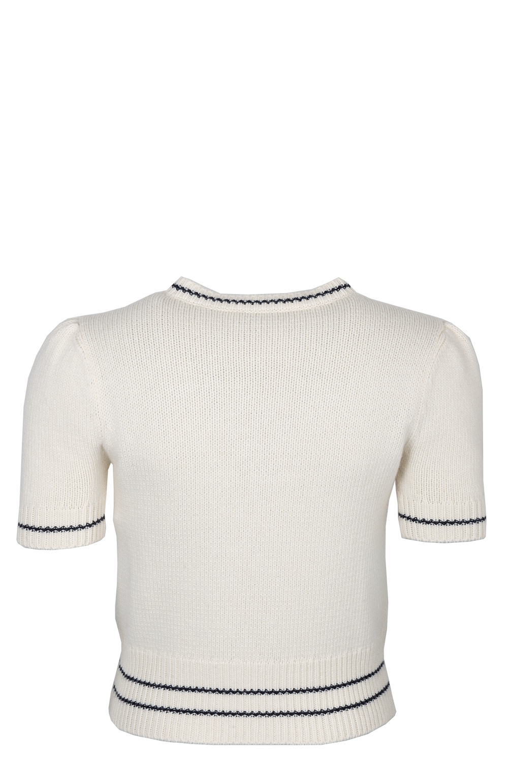 CHRISTIAN DIOR Knit Top Wool Cashmere Ivory