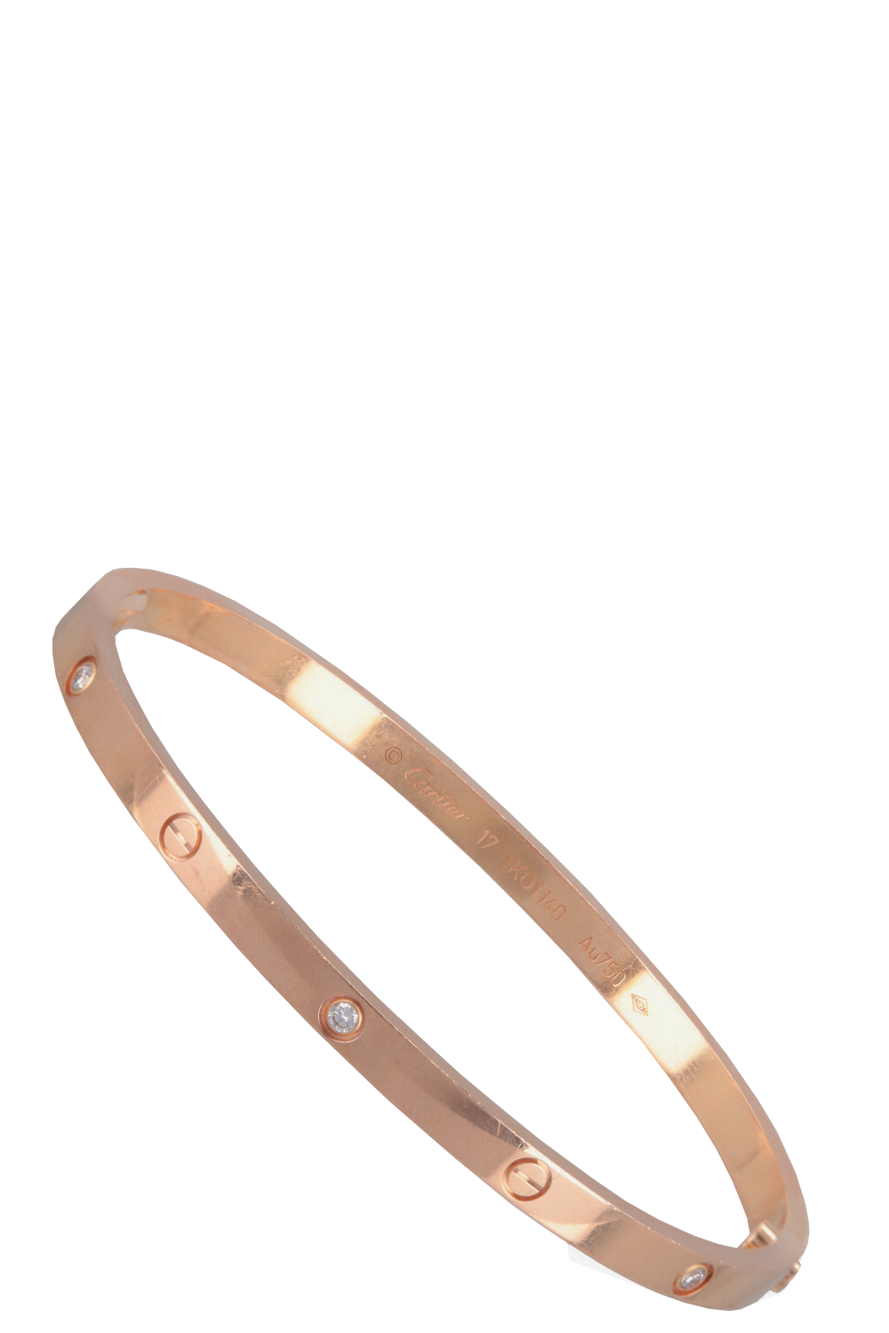 CARTIER Love Bracelet 18 Karat Rosegold Diamonds