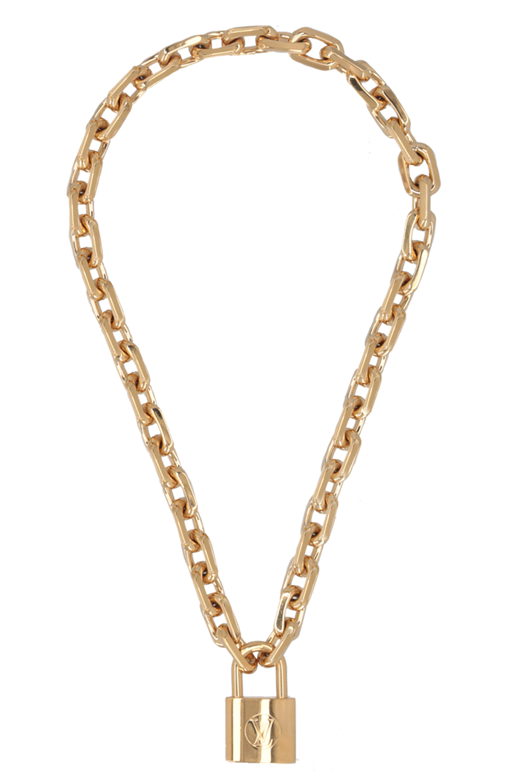 LOUIS VUITTON LV Edge Chain Necklace Gold