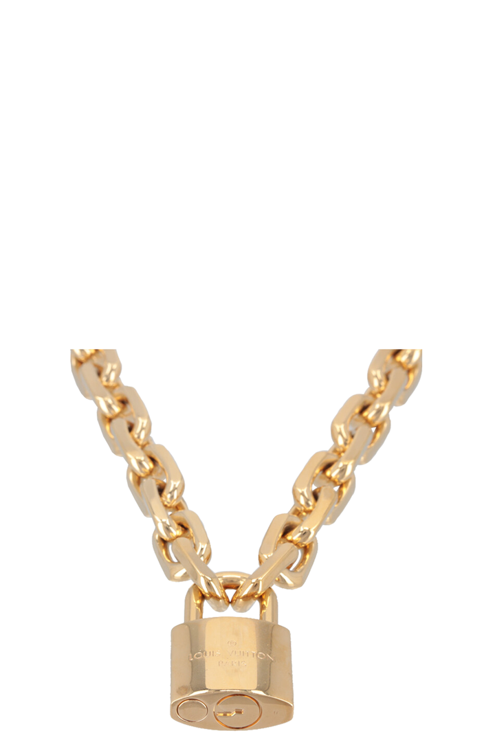 LOUIS VUITTON LV Edge Chain Necklace Gold