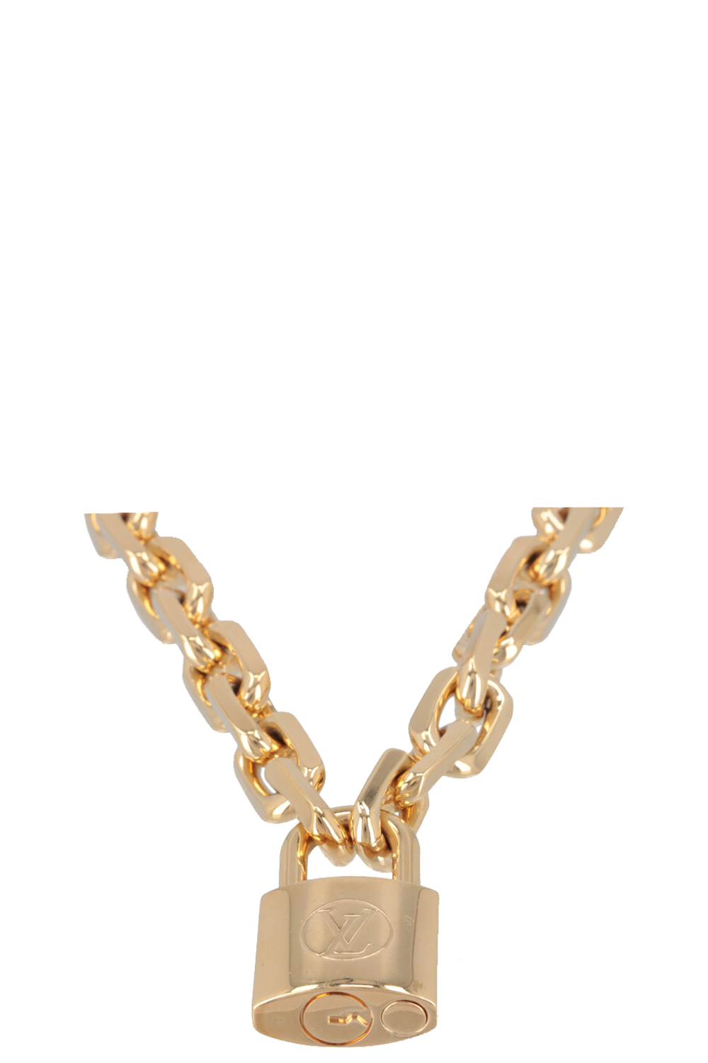 LOUIS VUITTON LV Edge Chain Necklace Gold