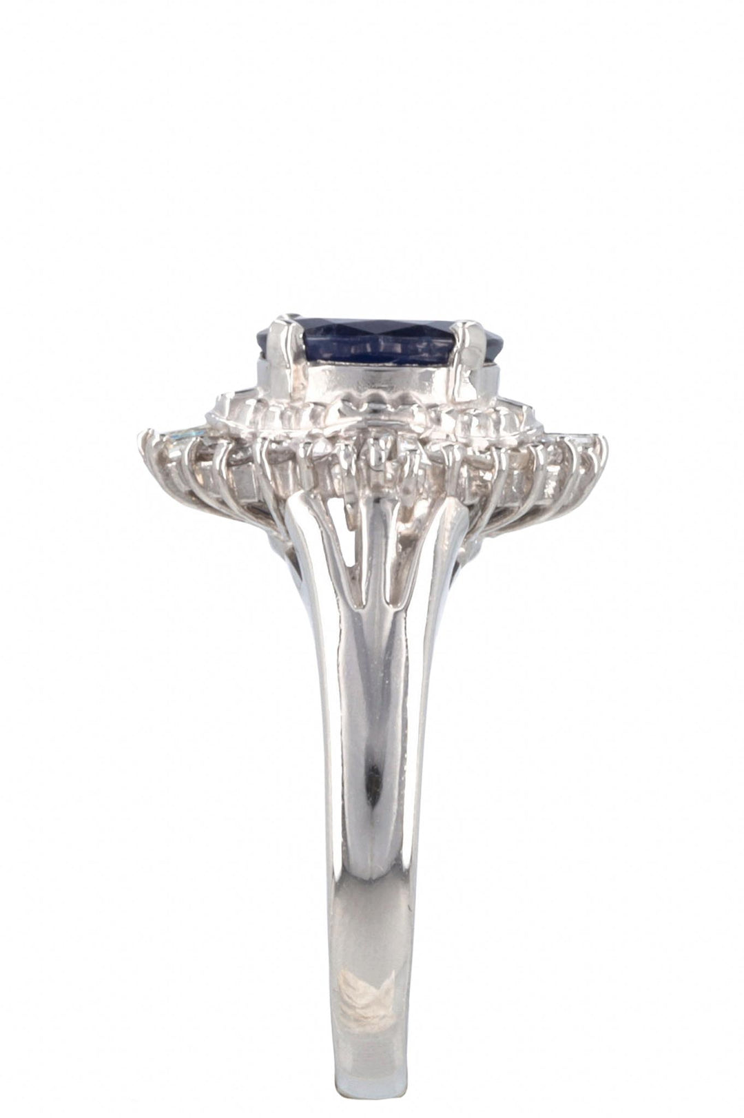 VINTAGE JEWELRY Ring Sapphire Diamond Platinum