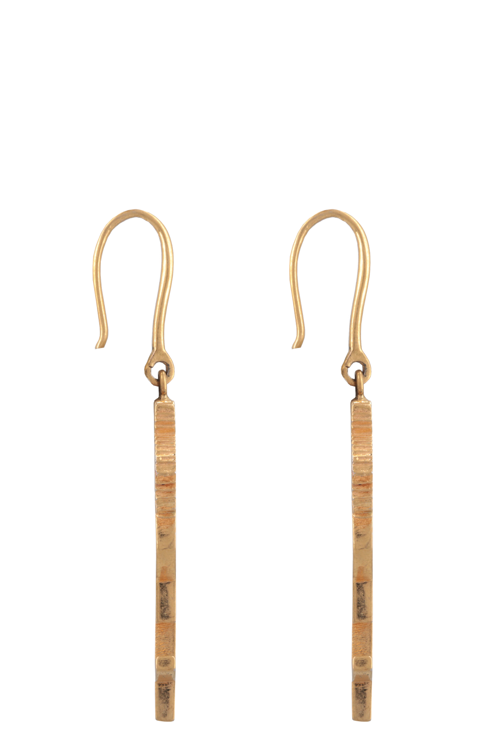 SAINT LAURENT Cassandre Palm Earrings Gold