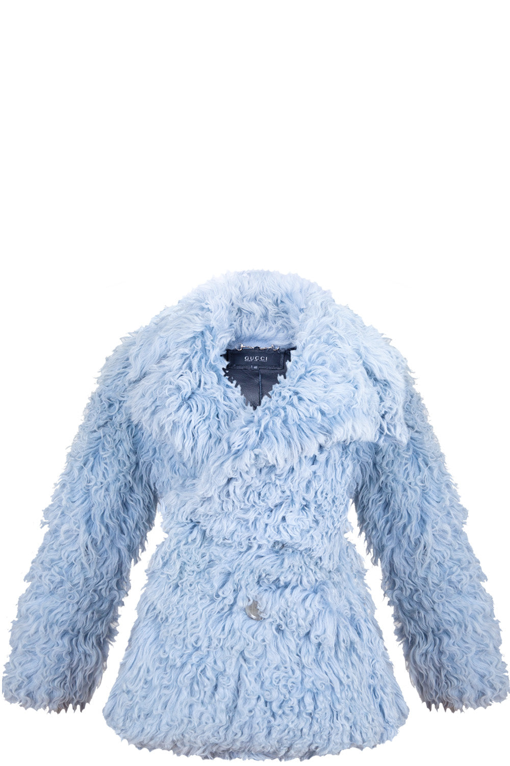 Veste en peau de mouton GUCCI Bleu FW14