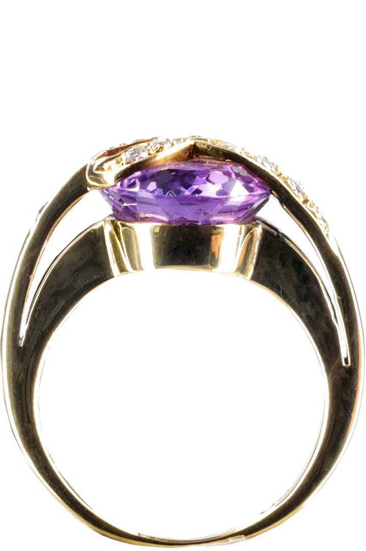 BIJOUX VINTAGE Bague Améthyste Or Violet