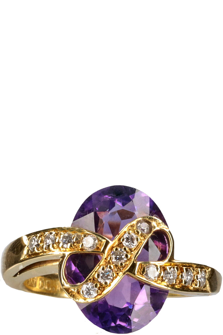 BIJOUX VINTAGE Bague Améthyste Or Violet