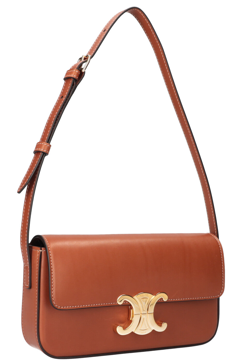 Sac bandoulière CELINE Triomphe Marron Tan