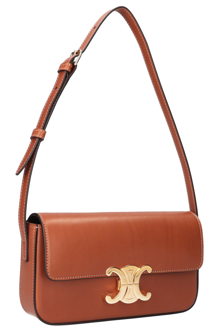 Sac bandoulière CELINE Triomphe Marron Tan