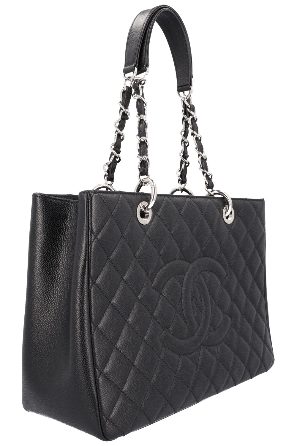 Chanel Black Quilted Patent Leather Grand Shopper Tote Bag with  Lot  79028  Heritage Auctions