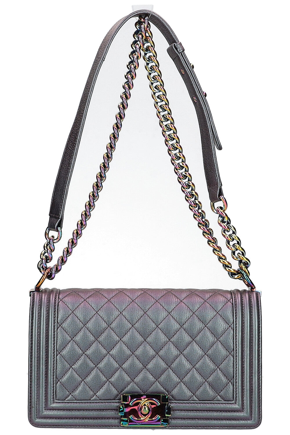 Chanel boy bag iridescent sale