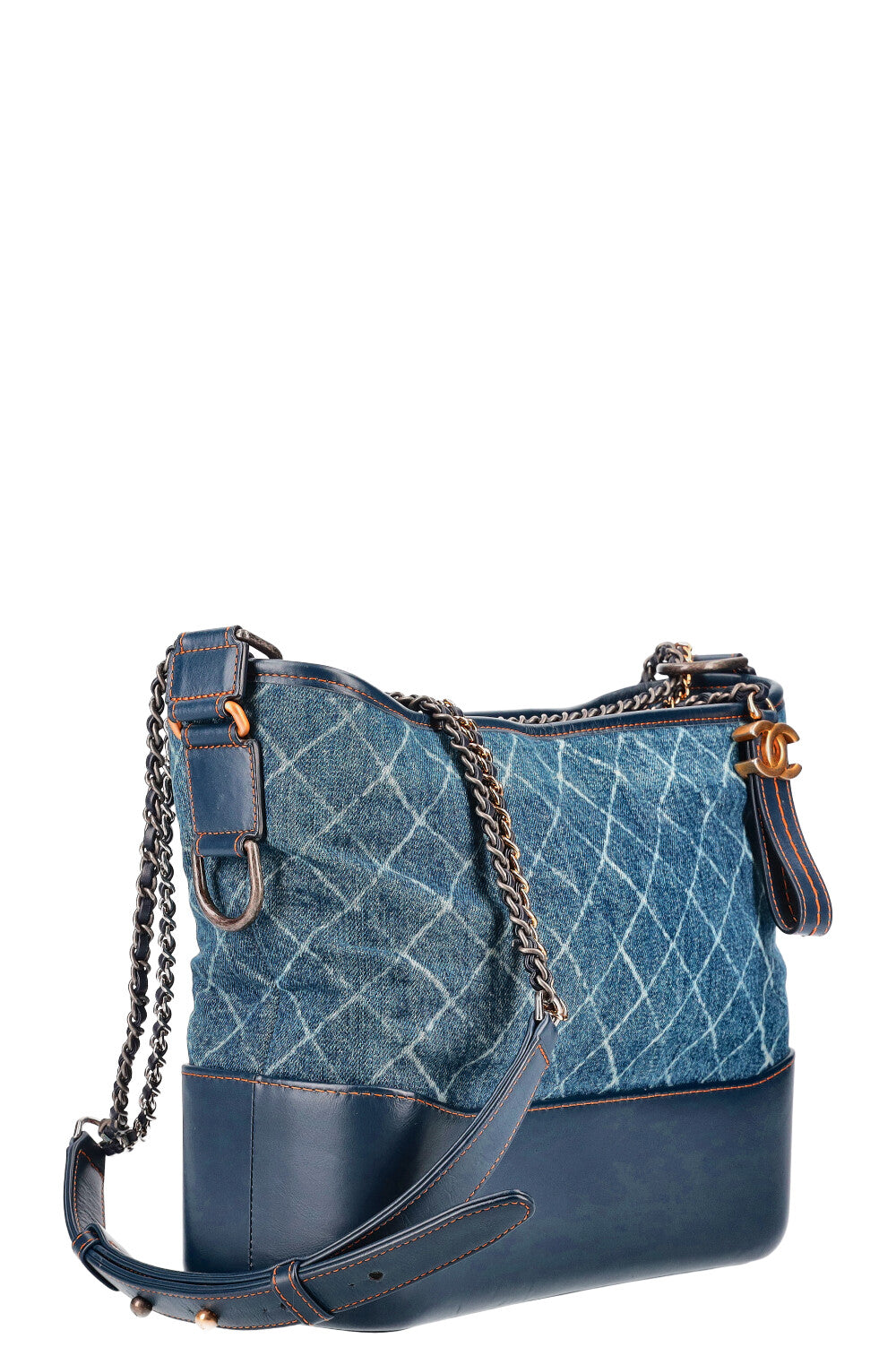 Túi xách Chanel màu xanh logo chất lượng cao