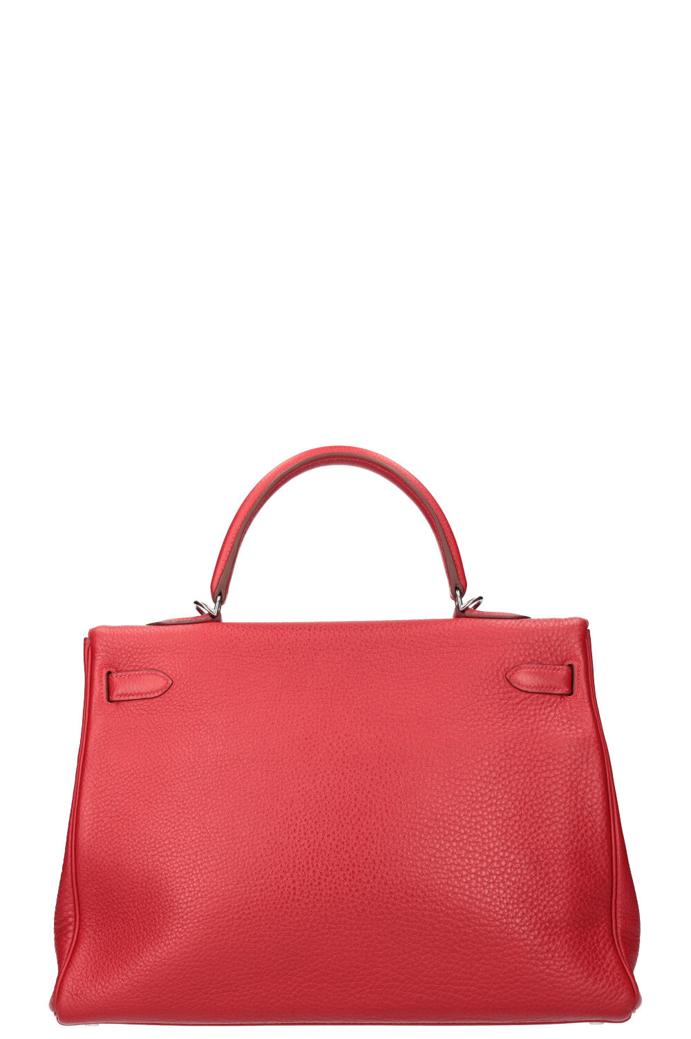 HERMÈS Kelly Bag 35 Palladium Hardware Togo Red