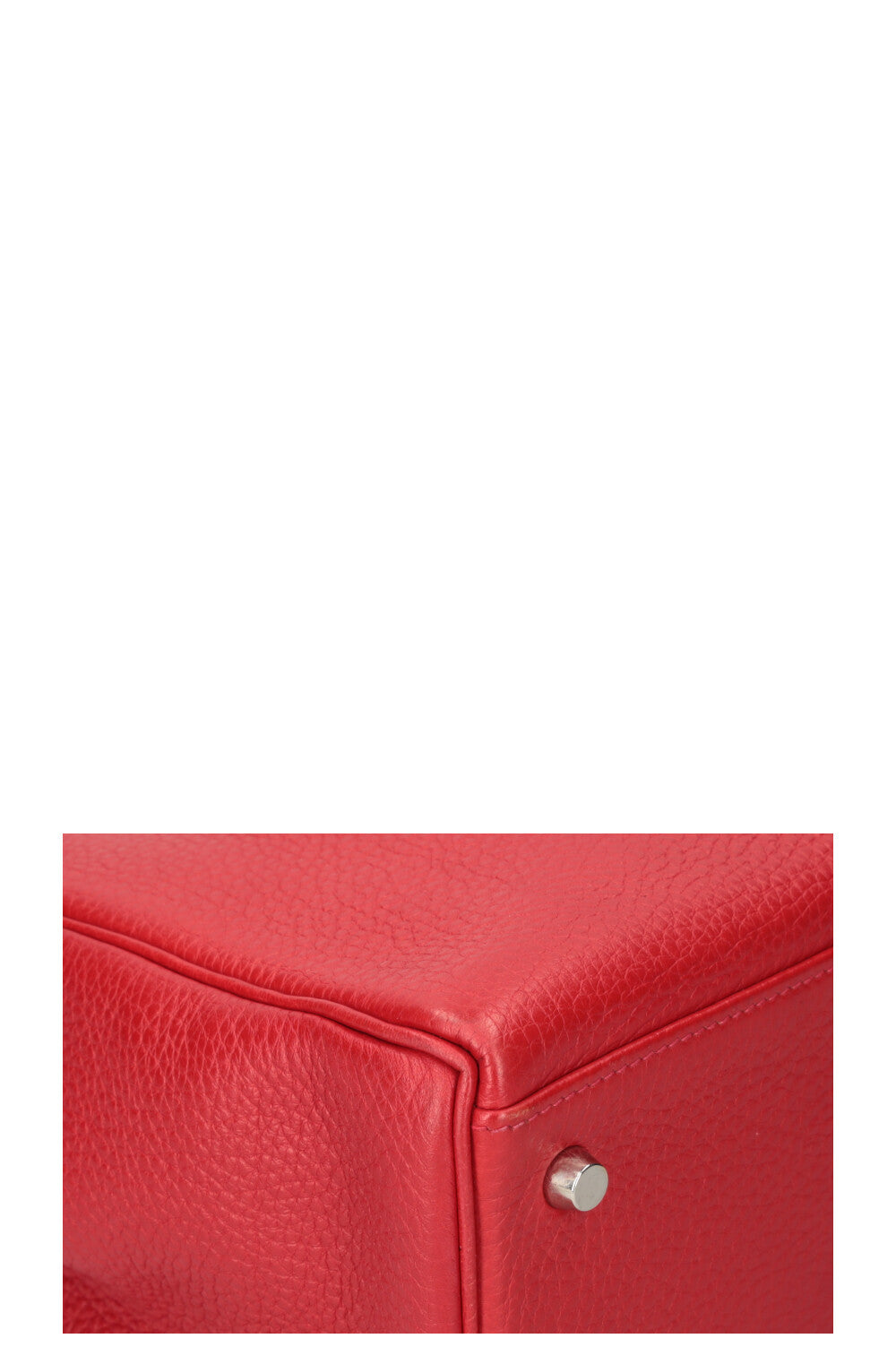 HERMÈS Sac Kelly 35 Palladium Hardware Togo Rouge