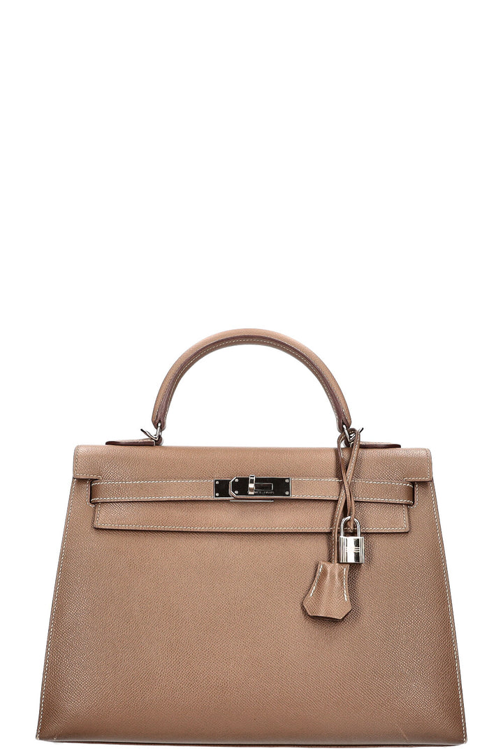 HERMÈS Kelly Sellier 32 Epsom Etoupe