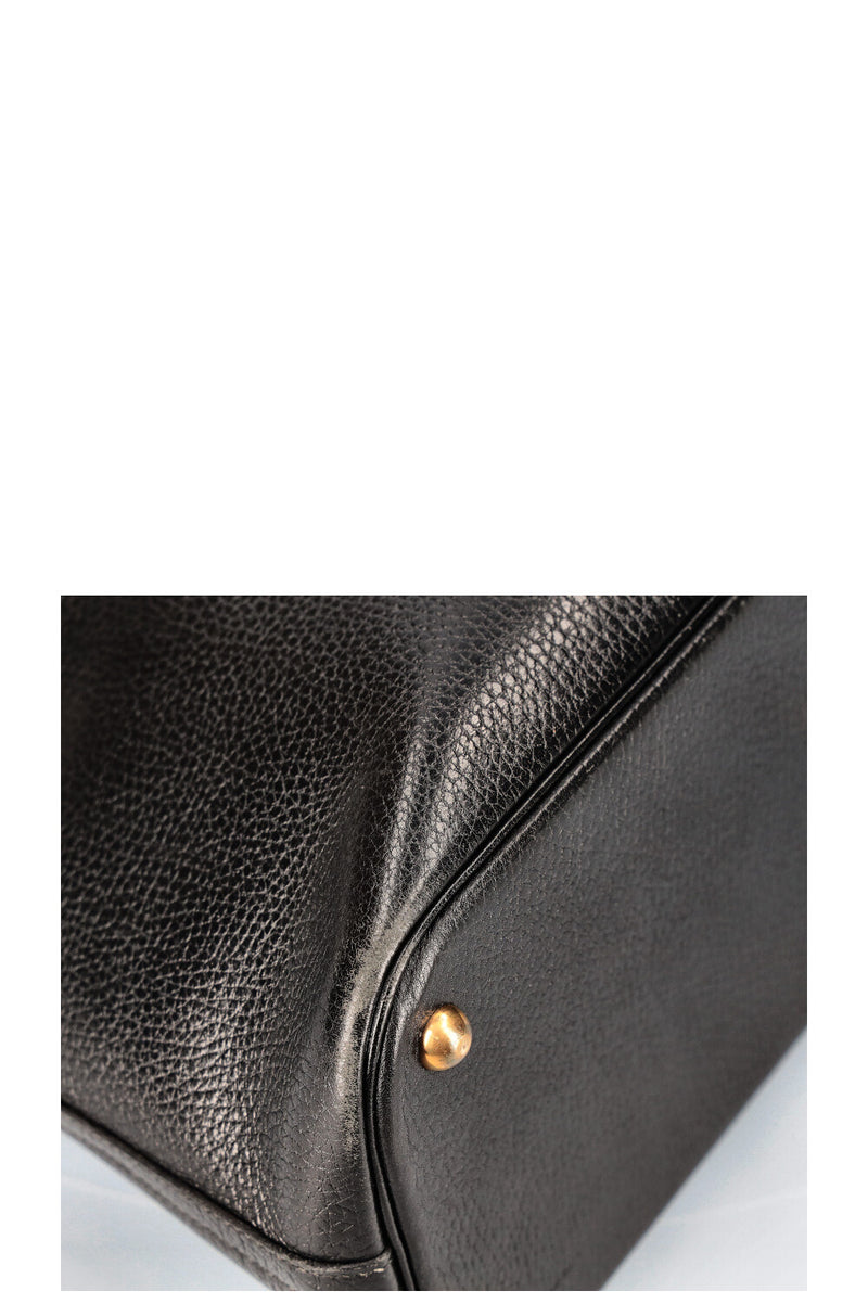 Hermes Vintage Ardennes Leather Black Bolide