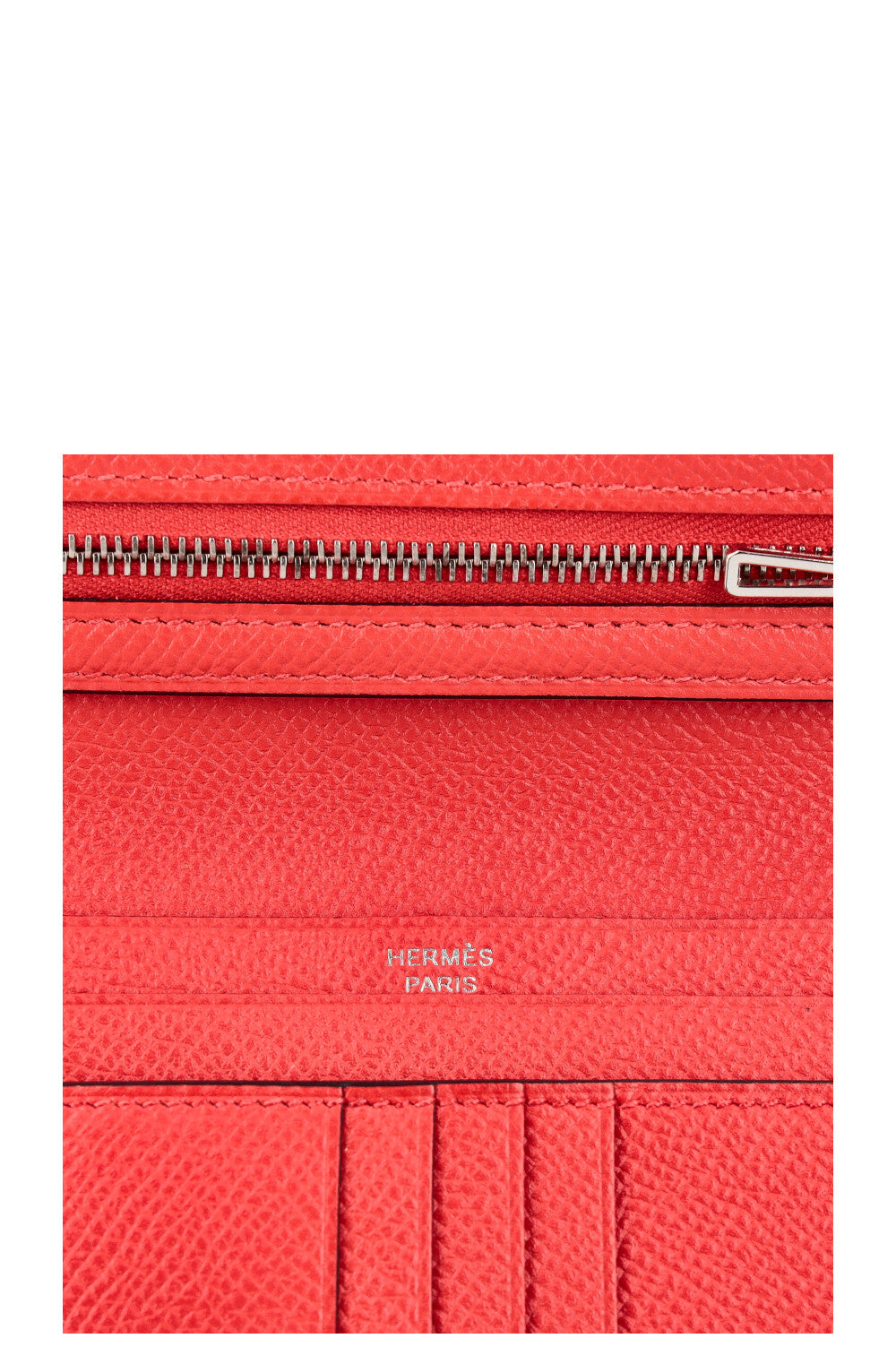 Hermès Bleu Du Nord Rouge de Coeur Epsom Leather Kelly Classic Wallet  Hermes