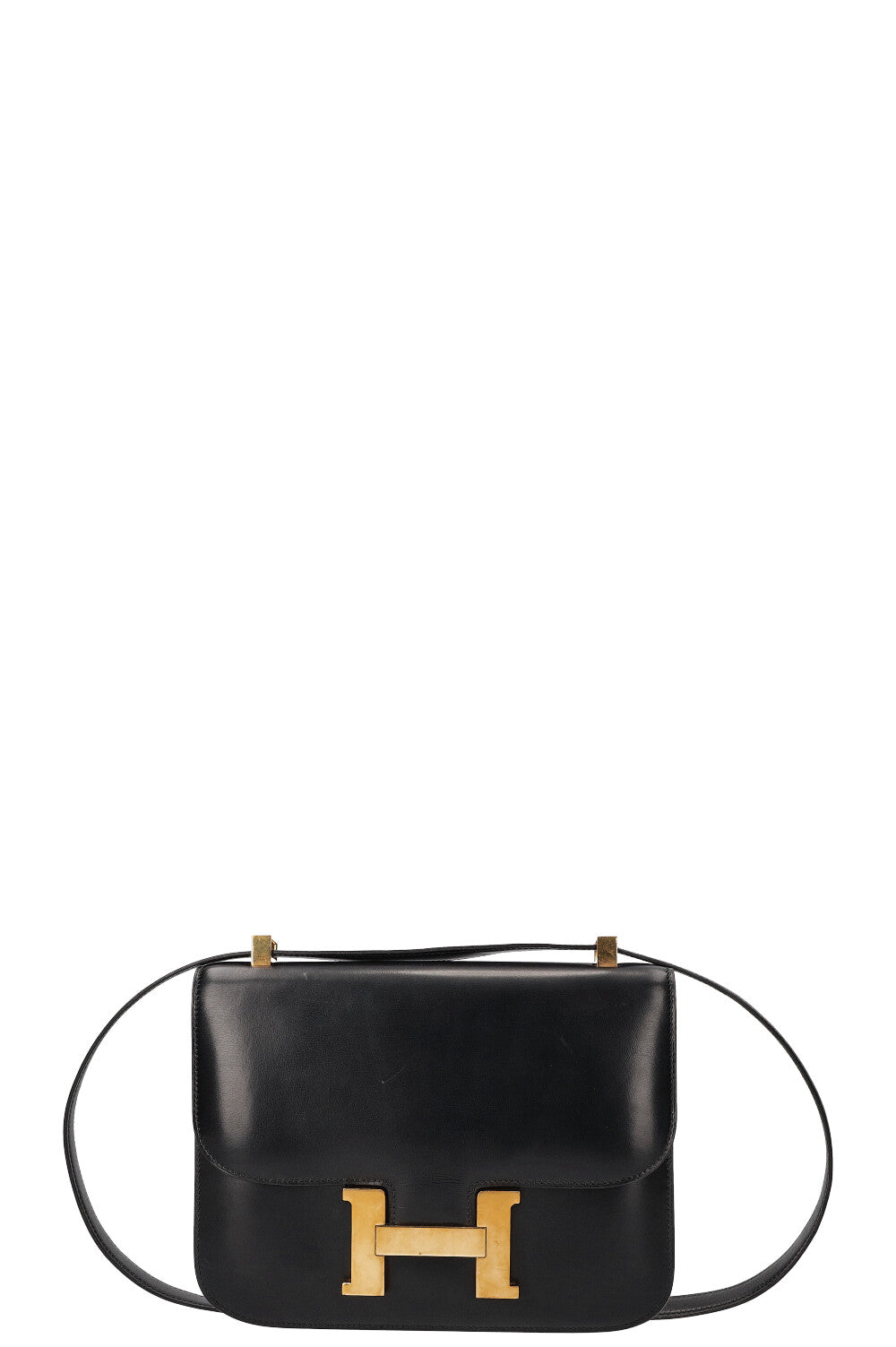 Splendid Hermès Constance bag 23 black box leather, garniture en métal doré  ref.287160 - Joli Closet