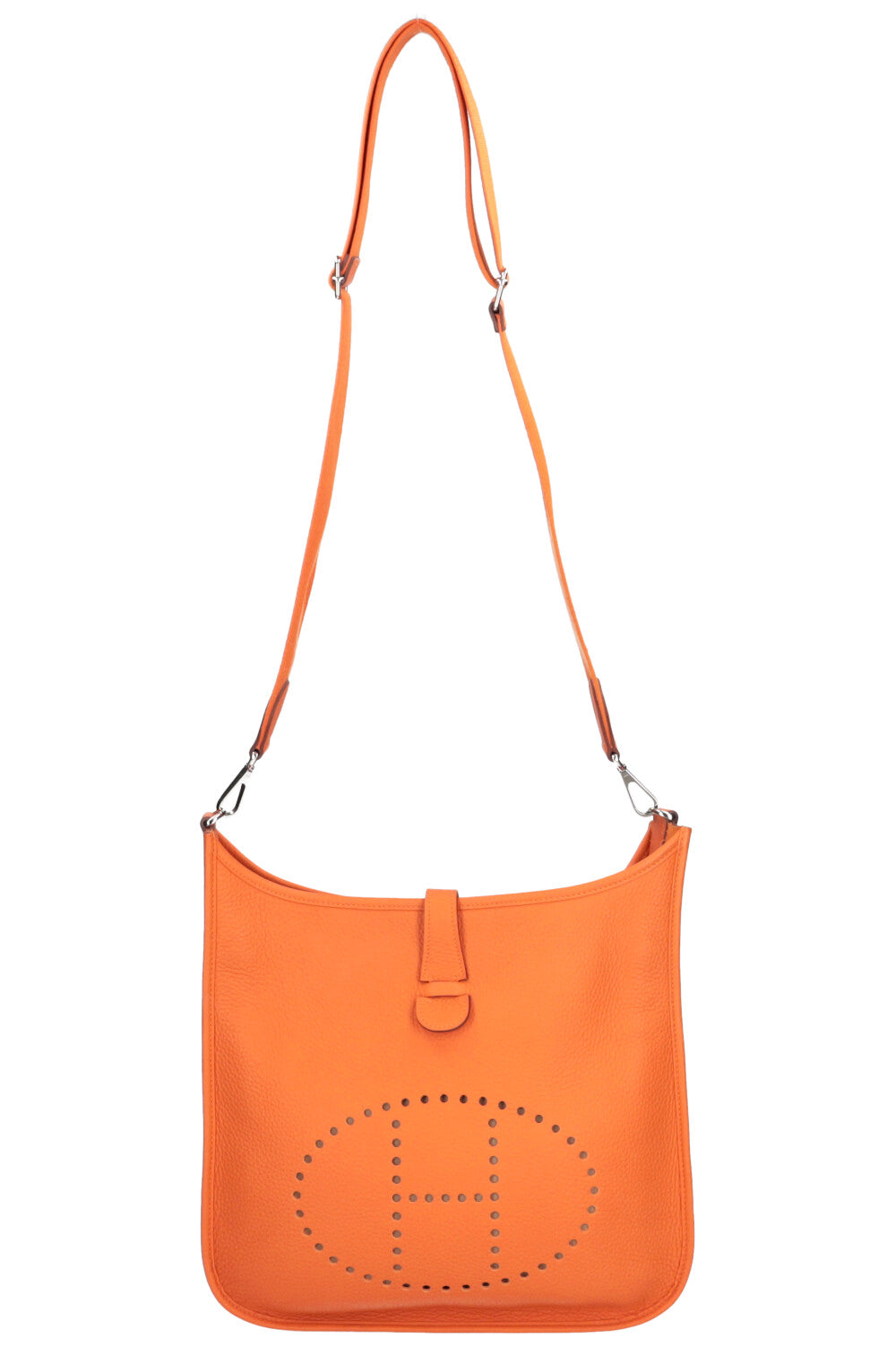 Hermès Hermes Victoria bag Orange Leather ref.980113 - Joli Closet