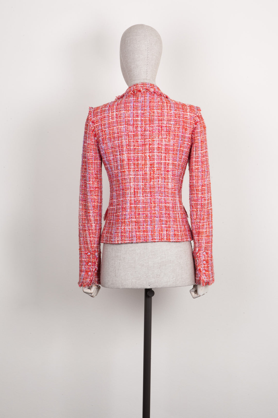 CHANEL Tweed Jacket Red