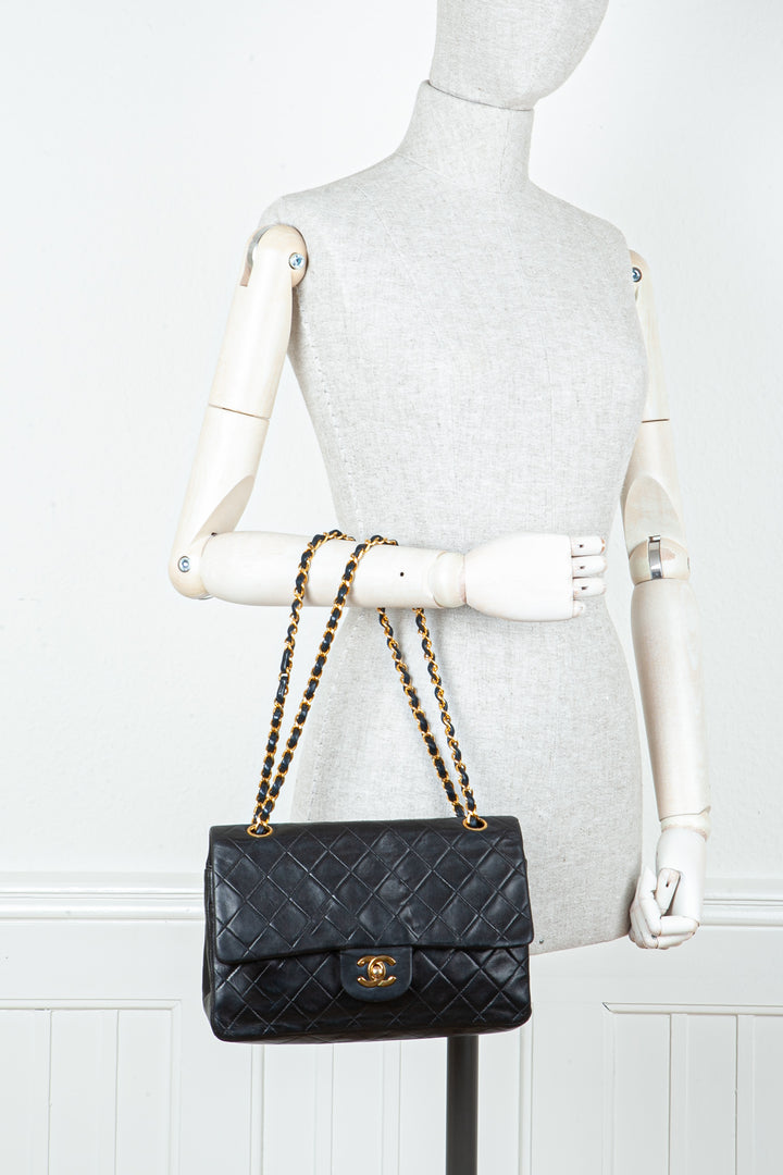 CHANEL Double Flap Bag Black