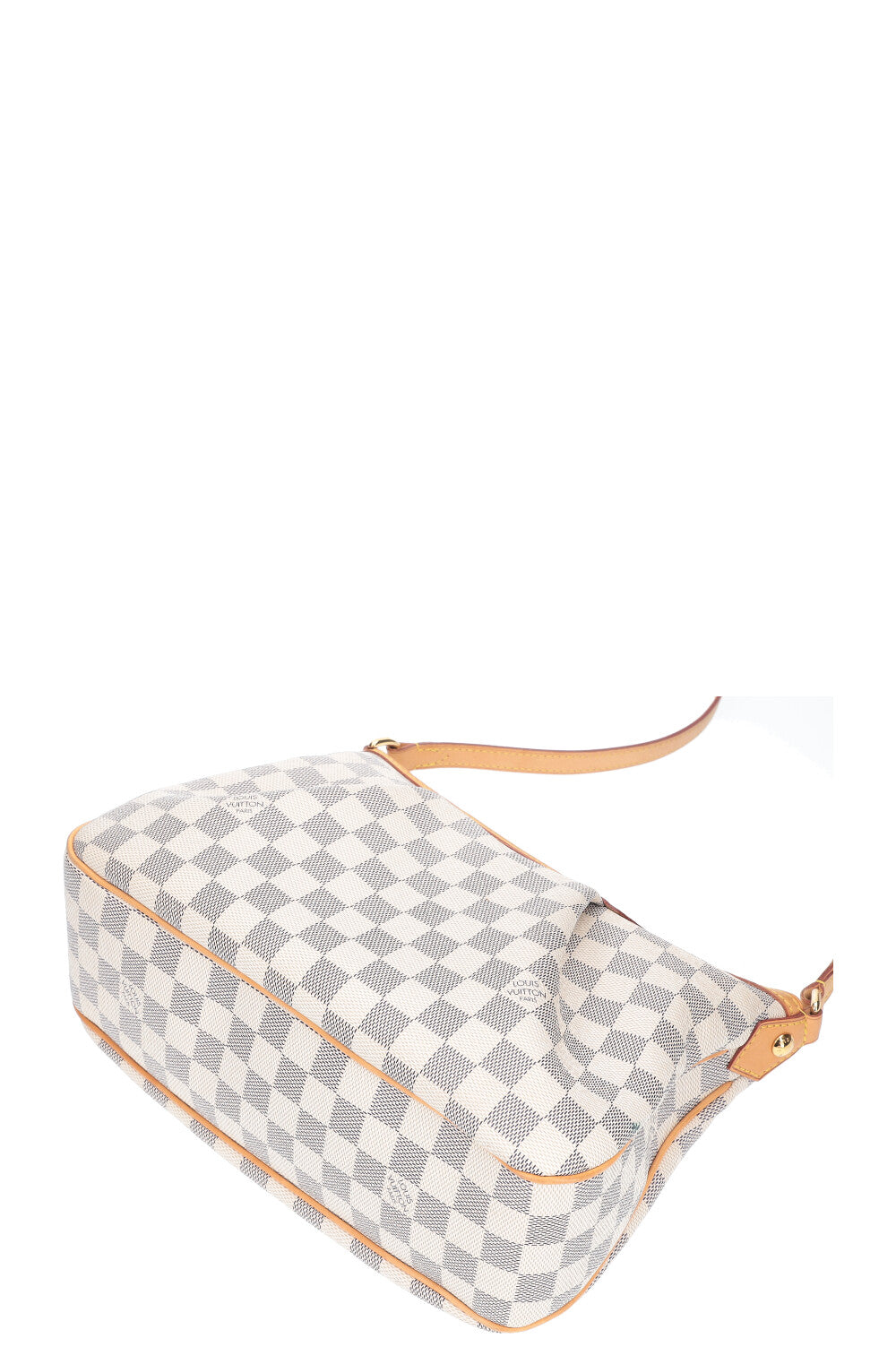 Louis Vuitton Siracusa Shoulder Bag MM White Canvas